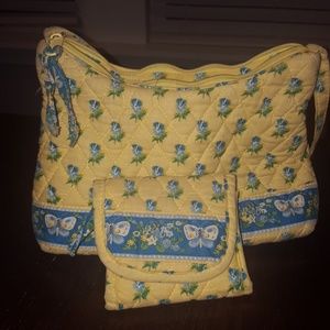 Small Vera Bradley purse with matching wallet